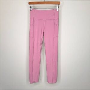 LEGGINGS TIGHTS X BY GOTTEX SMALL PINK WORKOUT ACTIVEWEAR SPORTSWEAR